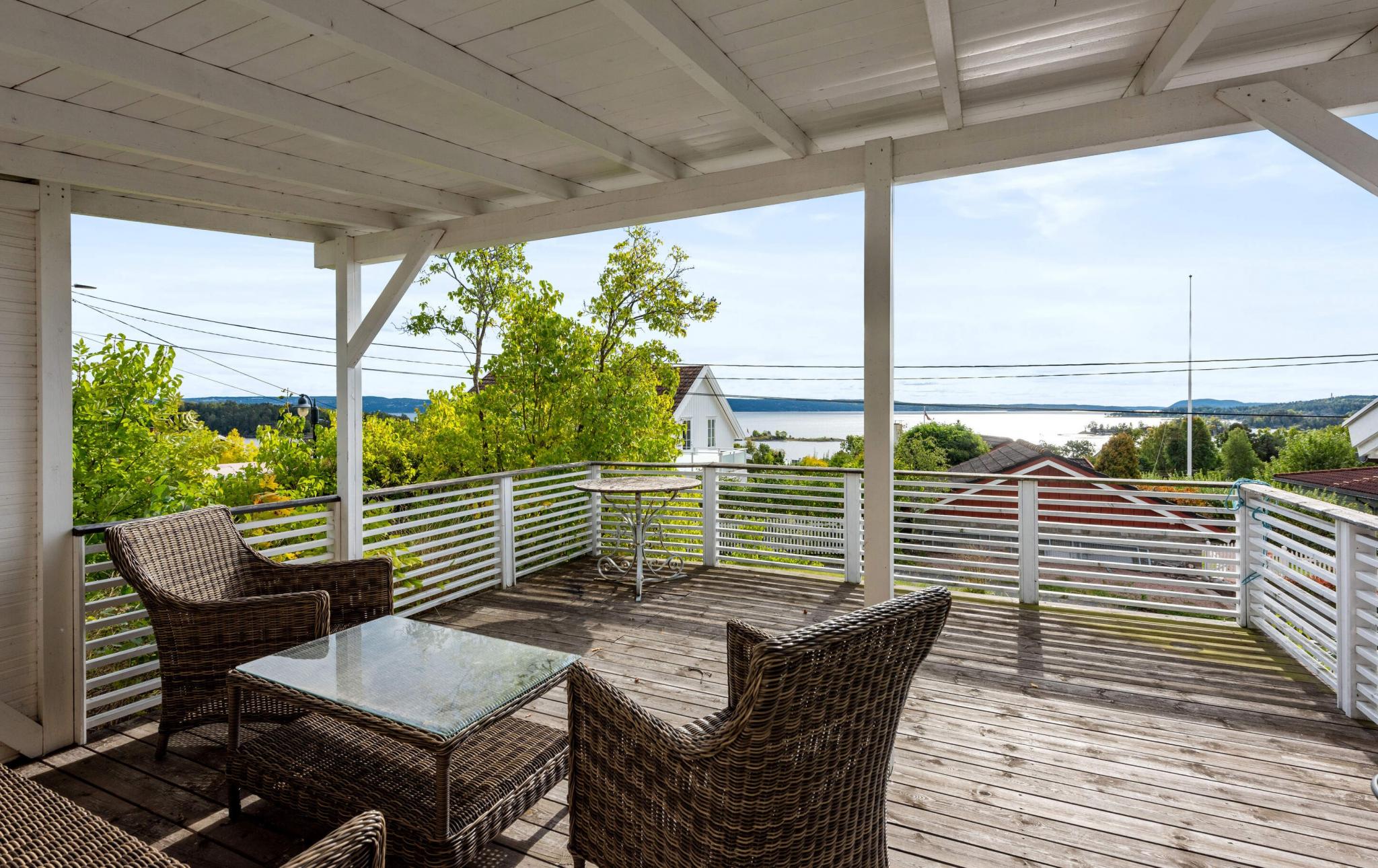 Uteterrase under tak 